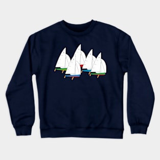 Thistle One-Design Sailboats Racing Crewneck Sweatshirt